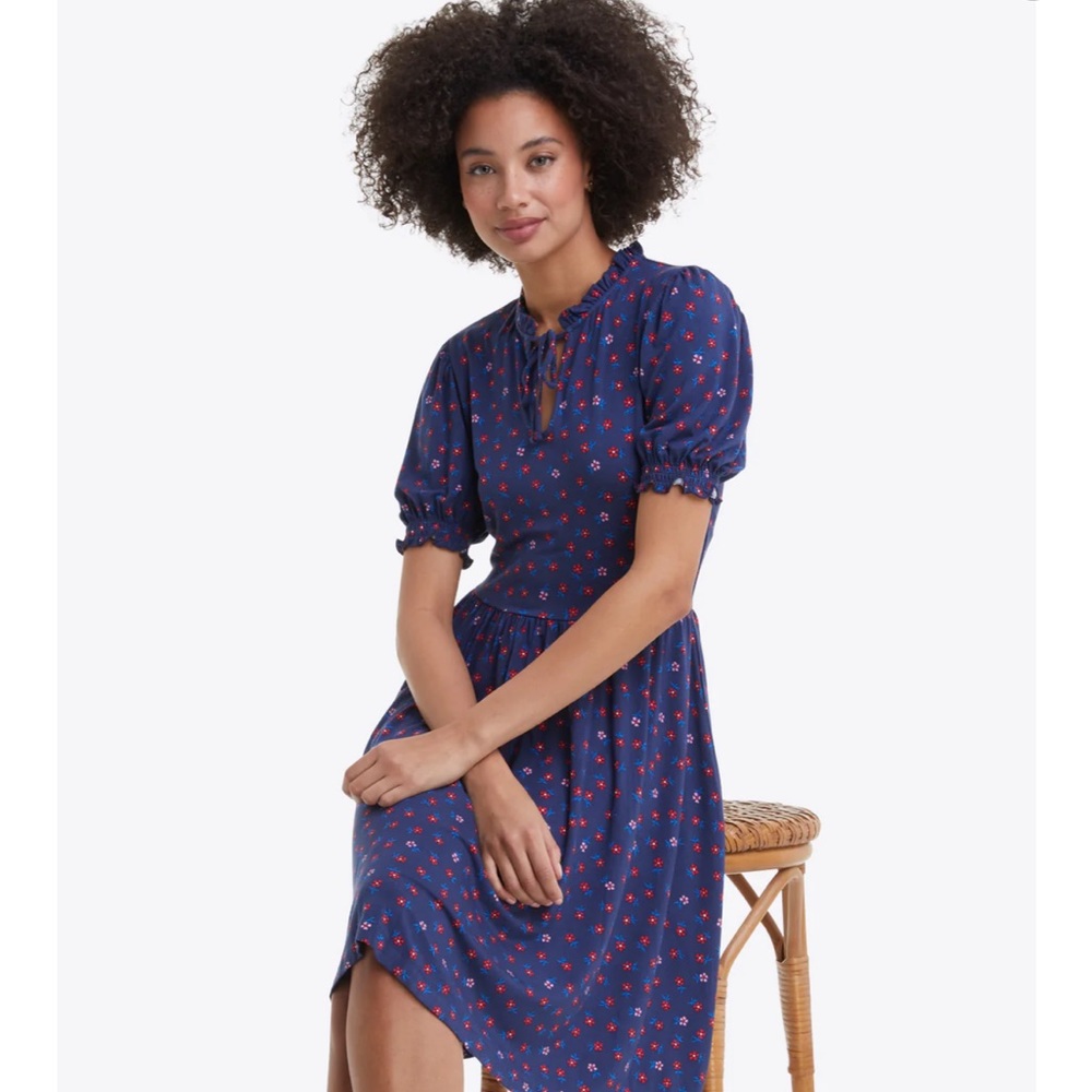 Nancy Dress in falling daisies NWOT